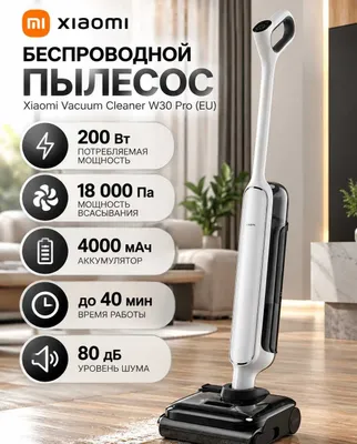 Xiaomi Vacuum Cleaner W30 Pro simsiz changyutgichi (EU, qora)