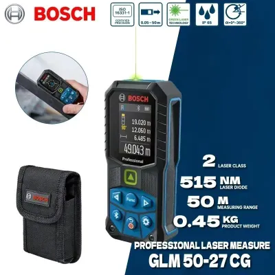 Bosch GLM 50-27CG lazerli masofa o‘lchagich, 50 m 1