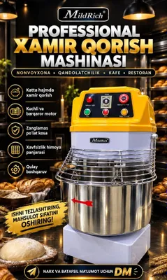 Тестомешалка HS60M 15-30кг 1