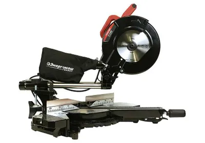 Energomash 255 mm li kesuvchi arra, LED, 2 tezlik, metall va yog‘och kesish 1