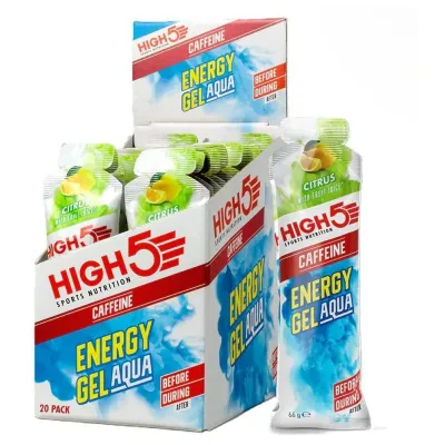 HIGH5 Energy Gel Aqua Caffeine — жидкий энергетический гель с кофеином 1