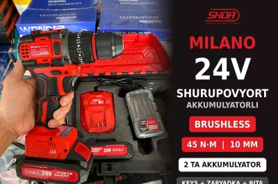Шуруповерт аккумуляторный 24V Shurupovert akkumulyatorli Milano 1