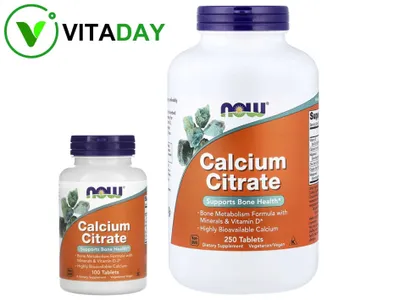 NOW Foods цитрат кальция кальций цитрат kalsiy sitrat calcium citrate 1