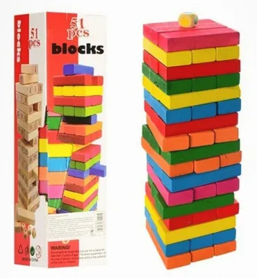 Цветная игра Jenga 1