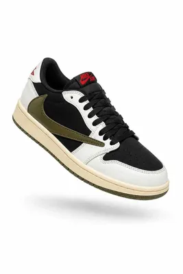 Travis Scott x Air Jordan 1 Low OG krossovkalari, 40 dan 45 gacha o‘lchamlar. 1