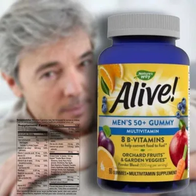 Американские мужские витамины 50+ Nature's Way, Alive!