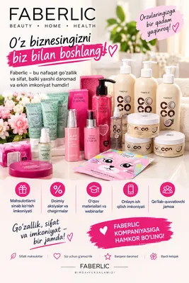 Faberlik kampaniyasiga ishga taklif qilaman