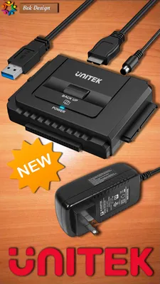 "Unitek" 2.5/3.5 IDE/SATA HDD/SSD disklar uchun USB 3.0 1