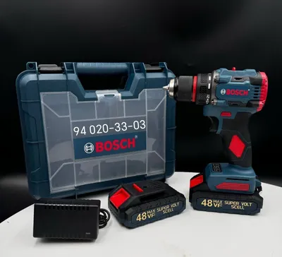 Бесщёточная аккумуляторная дрель-шуруповёрт BOSCH 48 В 1