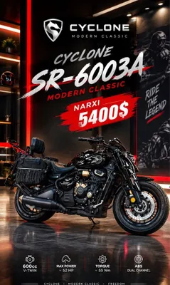 Cyclone Bobber SR600-3A 2025-yil 1