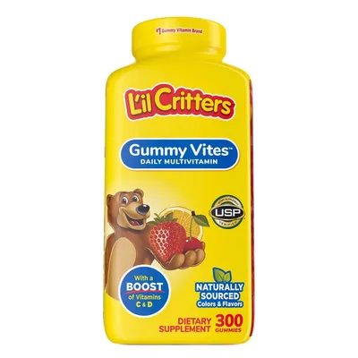 Детские витамины из Америки 300 мармеладных мишек L'il Critters. 1