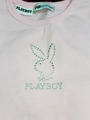 PLAYBOY ayollar futbolkasi y2k 1