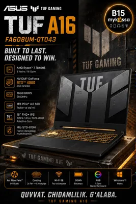 ASUS TUF A16 FA608UM-QT043/Dastavka