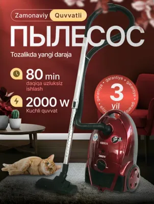 Пылесос Sirius 2000 Вт, оригинал 1