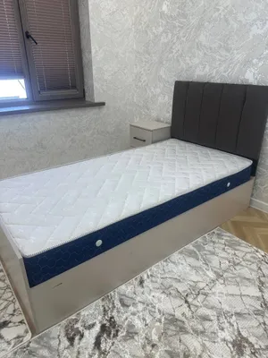 200 sm uzunlikdagi va 100 sm kenglikdagi yangi karavot, matras bilan 1
