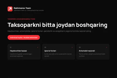 Taksopark dasturi | Программа для таксопарка 1