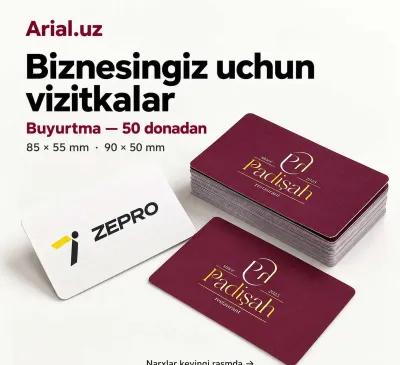 vizitka, visitka, vizitka tayyorlash, vizitka chop etish, biznes kart 1