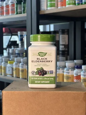 Nature's Way Black Elderberry, 100 ta vegan kapsula 1