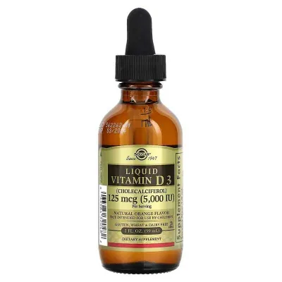 Solgar Жидкий витамин D3 Д3 Liquid Vitamin D3 (5000 МЕ) 1