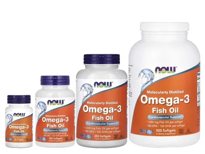 NOW Foods omega 3 NOW Omega-3 30, 100, 200 va 500 kapsula 1