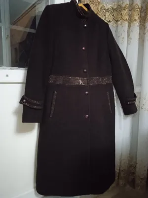Пальто драп , раз. 48, шоколадного цвета 1