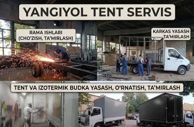 Тент ва Изотермик БУДКА ясаш ва ўрнатиш | Изготовление Тентов и БУДОК 1
