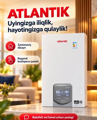 ATLANTIK конденсационный Двухконтурный Котел Кател Kotel Kotyol Sklad