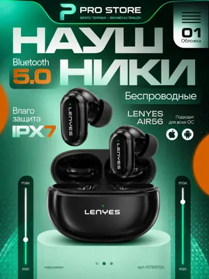 Наушники LENYES Air 56, Carbon Black 1