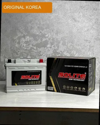 Akumlyator Solite AGM 60Ah 640EN hyundai kia akkumulator