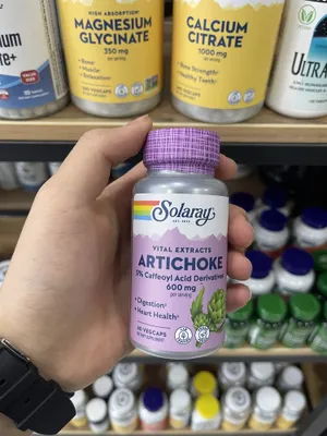 Solaray Artishoke 600 mg per serving 60 капсул 1