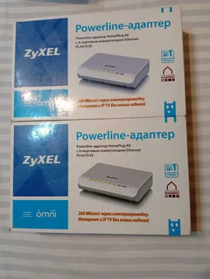 Сетевые адаптеры Zyxel PLA470 EE Homeplug AV 1