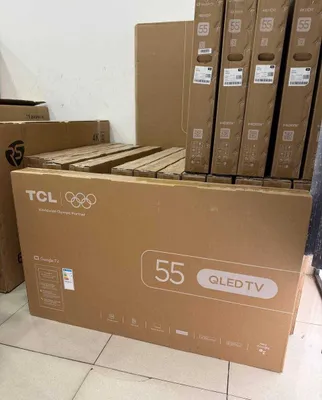 TCL 55 QLED 4K Google TV televizori, 3 yil kafolat, yetkazib berish bepul 1