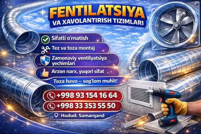 Вентелатстя хизмати 24/7 ventilatsiya xizmati 24/7