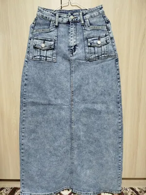 Джинсовая юбка, длина 95 см 1
