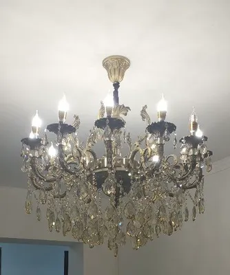 zal va katta xonalar uchun billur qandil 1