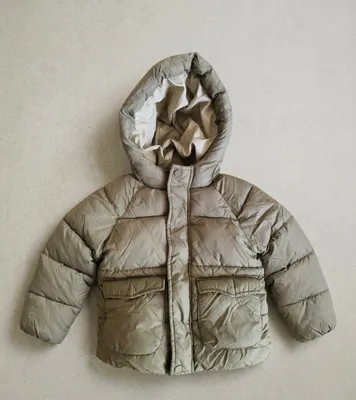BOLALAR UCHUN ICHI ISSIQ KURTKA ZARA (XAKI/ ZAYTUN RANG) 1