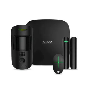 }Ajax StarterKit Cam black EU комплект охранной сигнализации 1