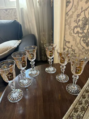 Рюмки Багемский хрусталь оригинал 1