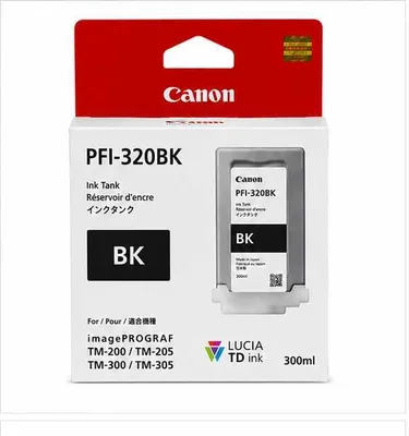 ! imagePROGRAF TM-200/TM-300 uchun Canon PFI-320BK Black kartriji 1