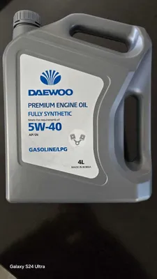 Моторное масло Daewoo 5W-40 SN, 4 л
