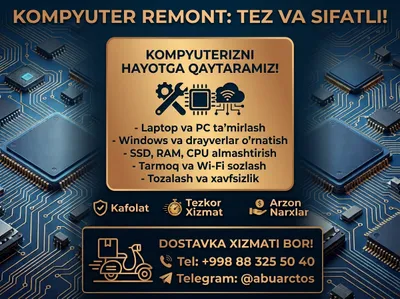 Kompyuter, Noutbuk Remont, Diagnostika