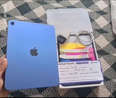 ipad a16 yangi 128gb, 99% yomkost, 107 sikl 1