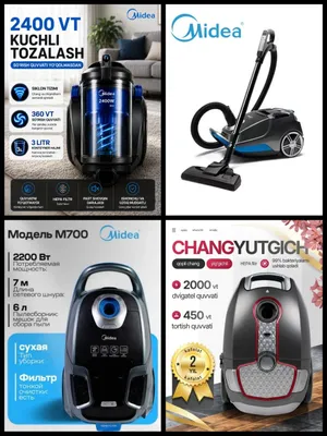 MIDEA changyutgichlari, (пылесосы) 2 yillik servis kafolat 1