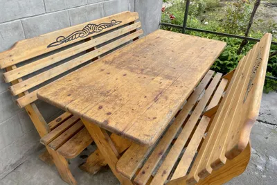 Садовый мебель из дерева 1