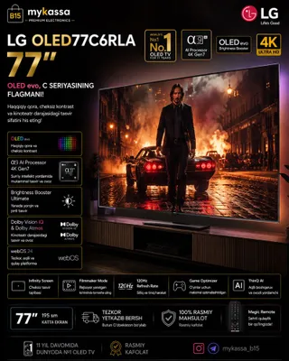 LG OLED77C6RLA — 77-дюймовый OLED evo, флагман серии C • Доставка • Новый