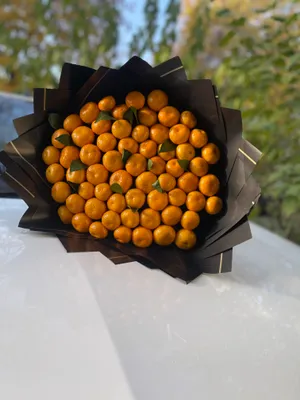 Mandarinli buket mandarinli gul 1