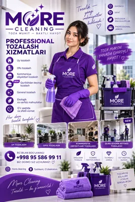 Professional tozalash xizmatlari 1