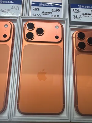 17 Pro Max, 256 ГБ, оранжевый, SIM/eSIM, в идеальном состоянии