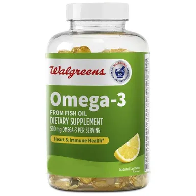Омега-3+ Д3+ К2 Walgreens Omega-3 Plus D3 + K2 BOVINE! Softgels 1