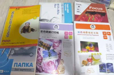 Foto chop etish uchun A4 qog‘ozlar to‘plami — yaltiroq, mat, perlamutrli